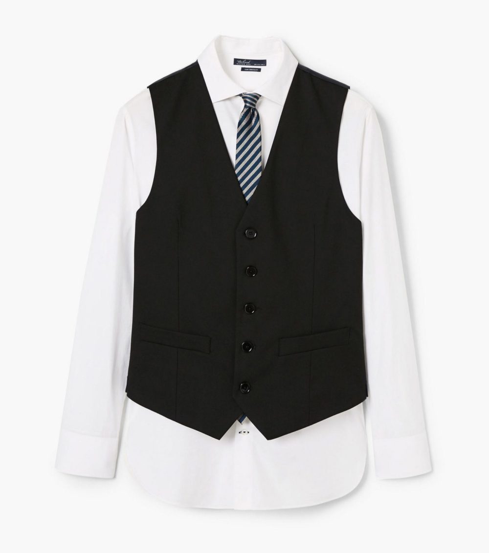 Slim-fit suit gilet