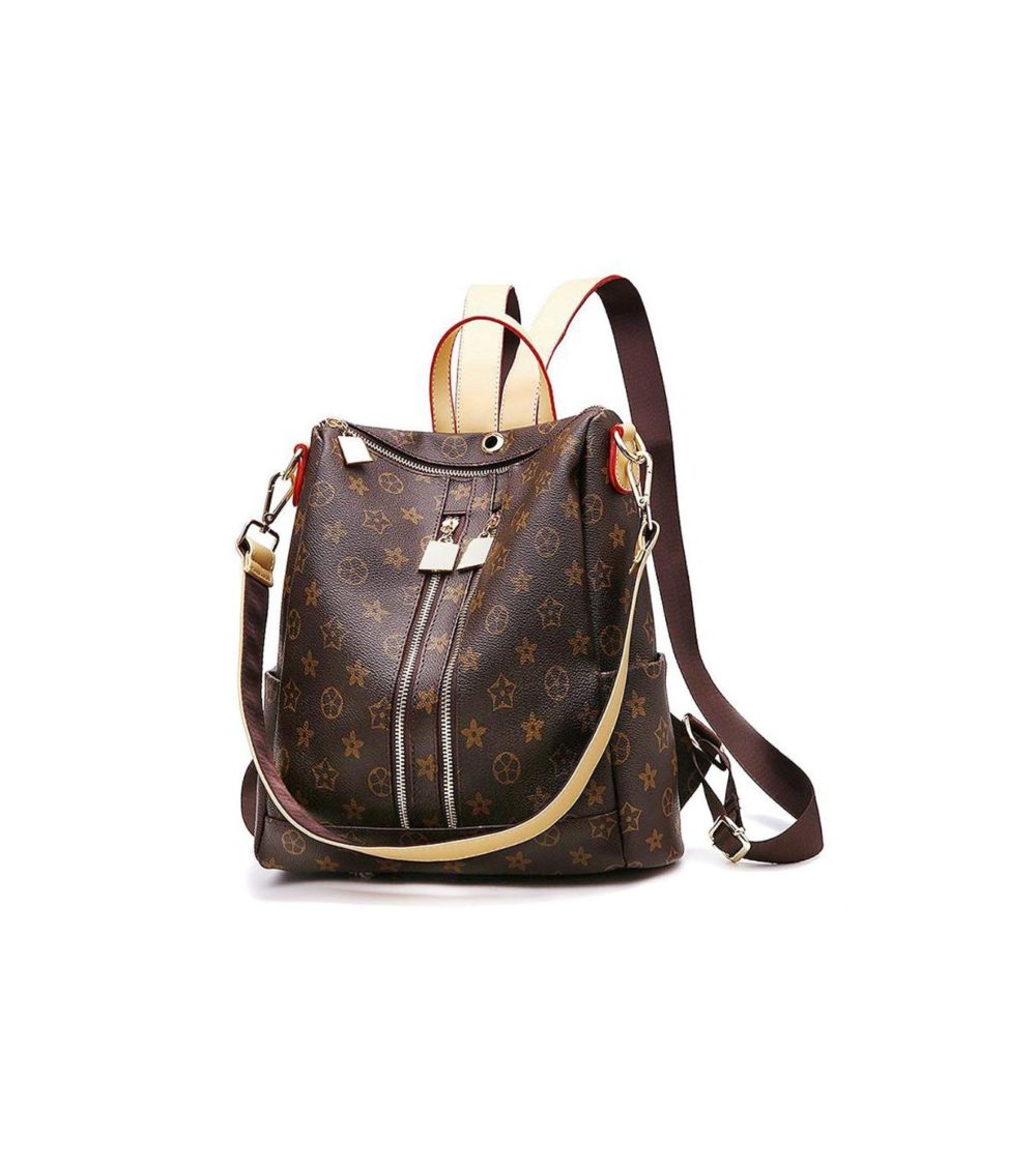 Designer Leather Backpack Purse for Women