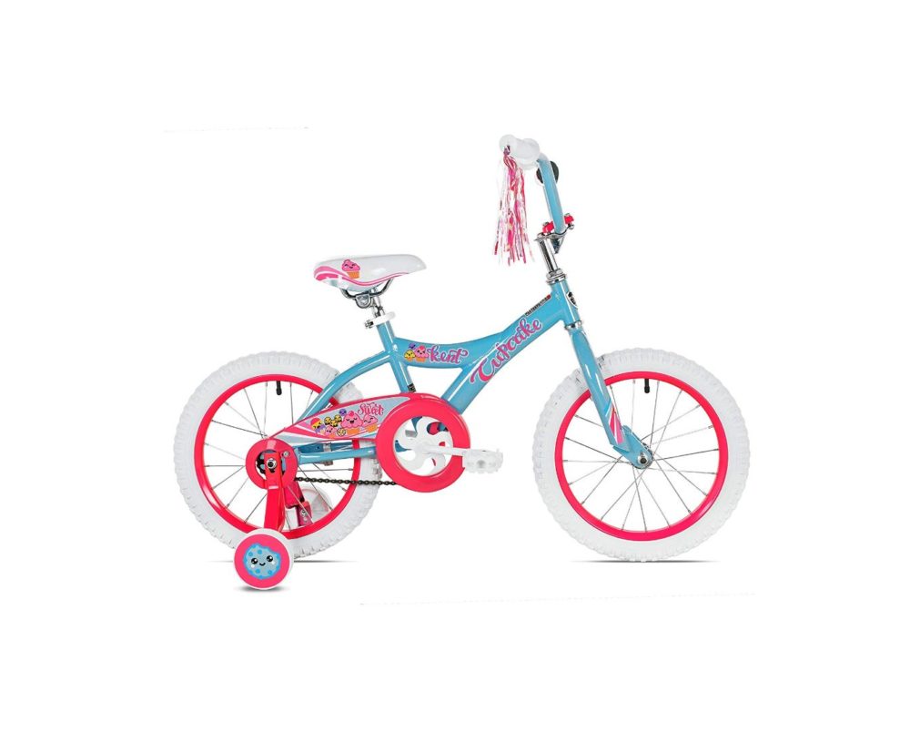 Kent Girls Cupcake Bike, 16", Blue/Hot Pink